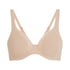 Mesh non-padded underwired bra, Beige
