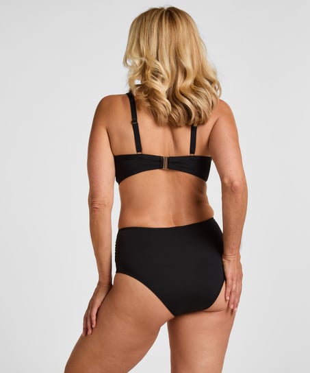 Non-Padded Underwired Bikini Top Luxe, Black