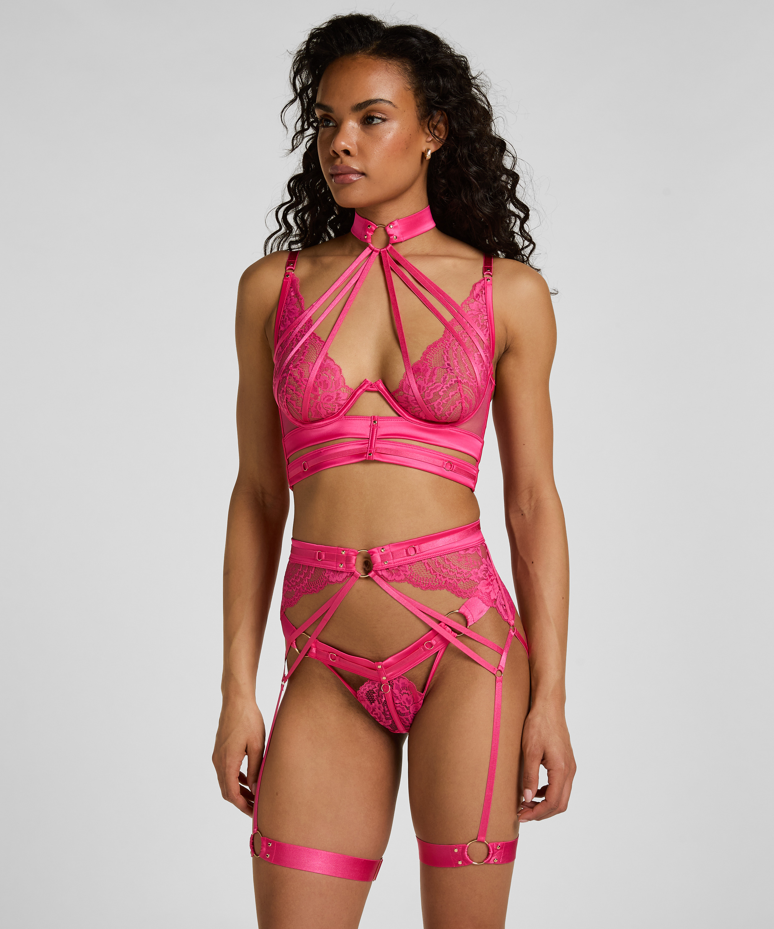 Emmeline Suspenderbelt, Pink, main