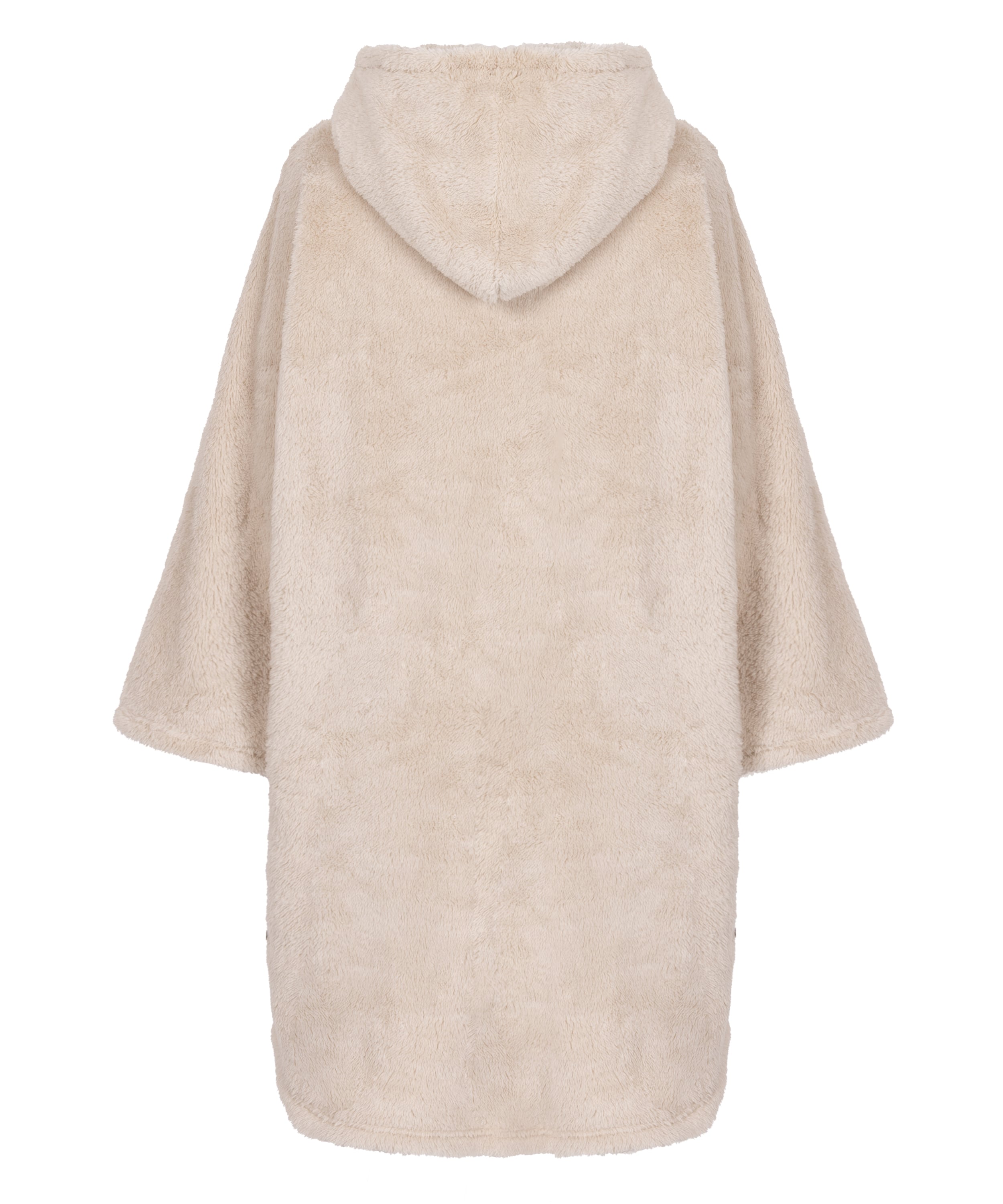 Snuggle Fleece Lounge Dress, Beige, main