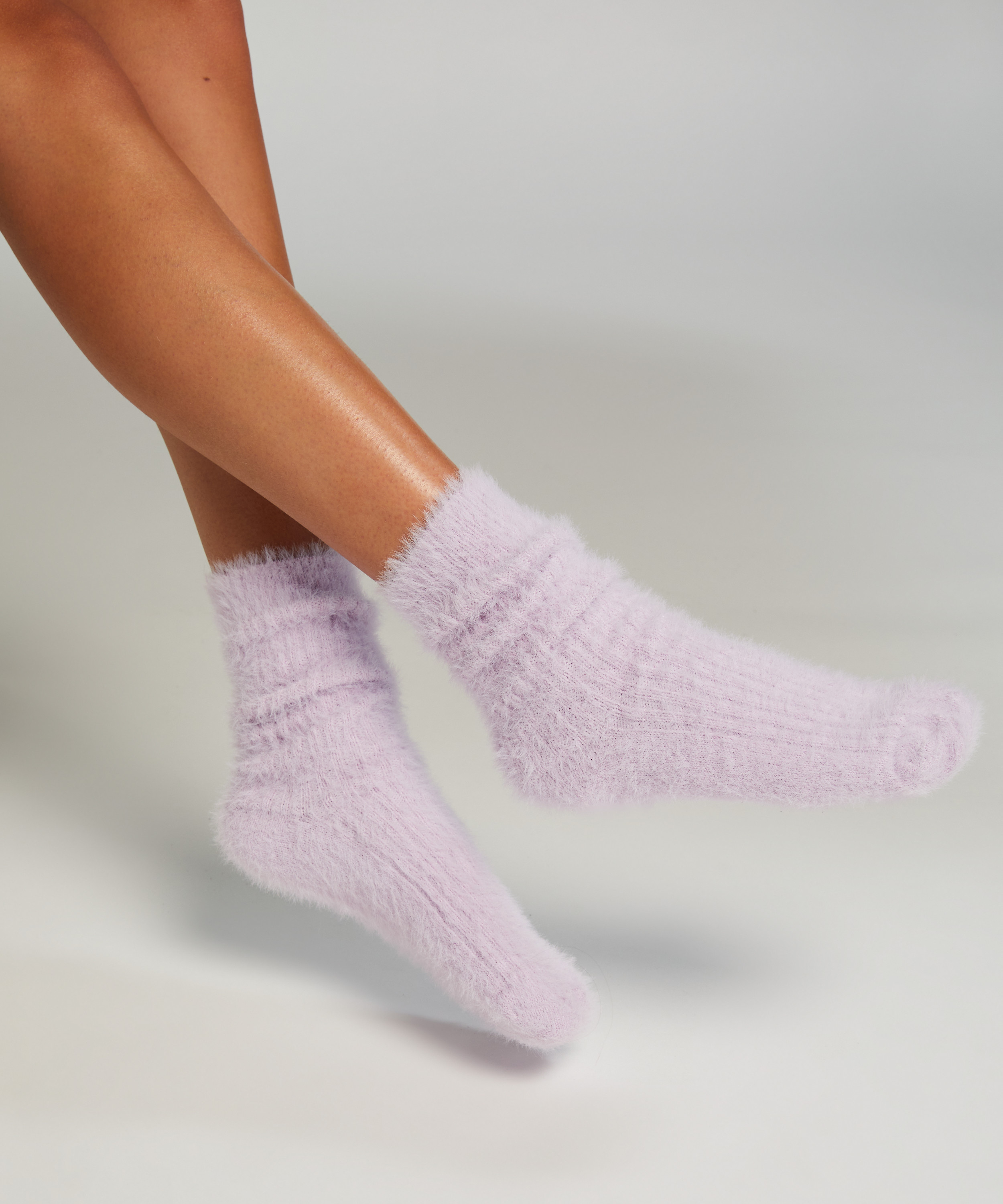 Fluffy Socks, Purple, main