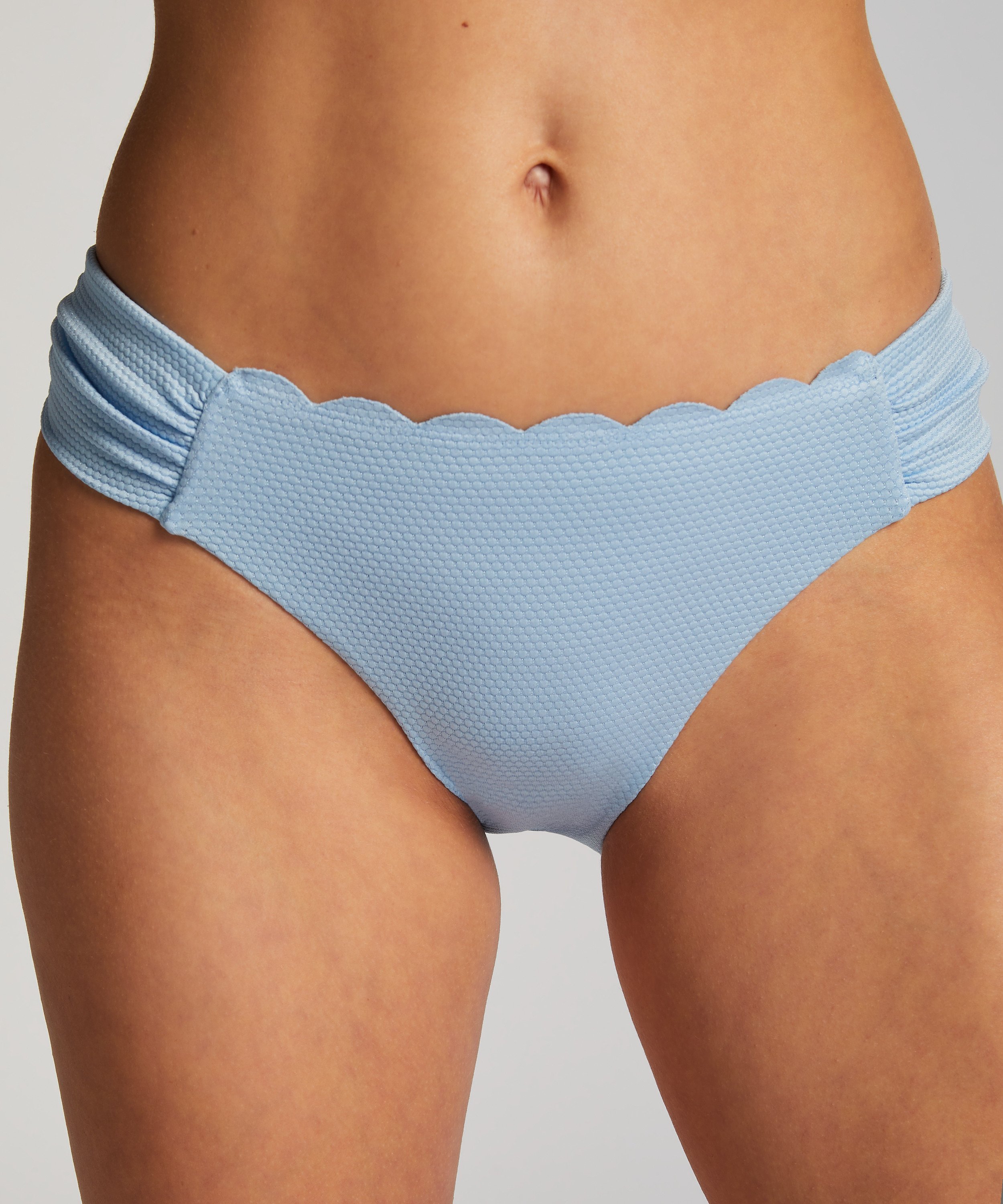 Scallop Rio Bikini Bottoms, Blue, main