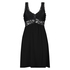 Modal Lace Slip Dress, Black