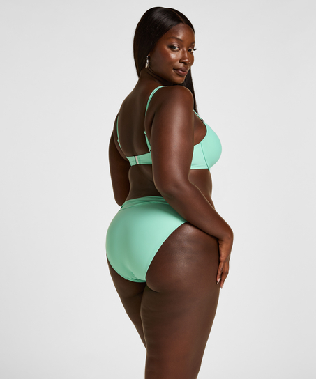 Highleg Bikini Bottom Luxe, Green