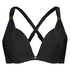 Sunset Dreams padded underwired bikini top Cup E +, Black