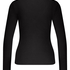 Long-Sleeved Pyjama Top, Black