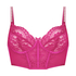 Lindsey Non-Padded Underwired Longline Bra, Pink
