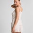 Ribbed Lace Cami, White