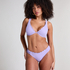 Scallop non-padded underwired bikini top, Purple