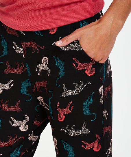 Jersey pyjama pants, Black
