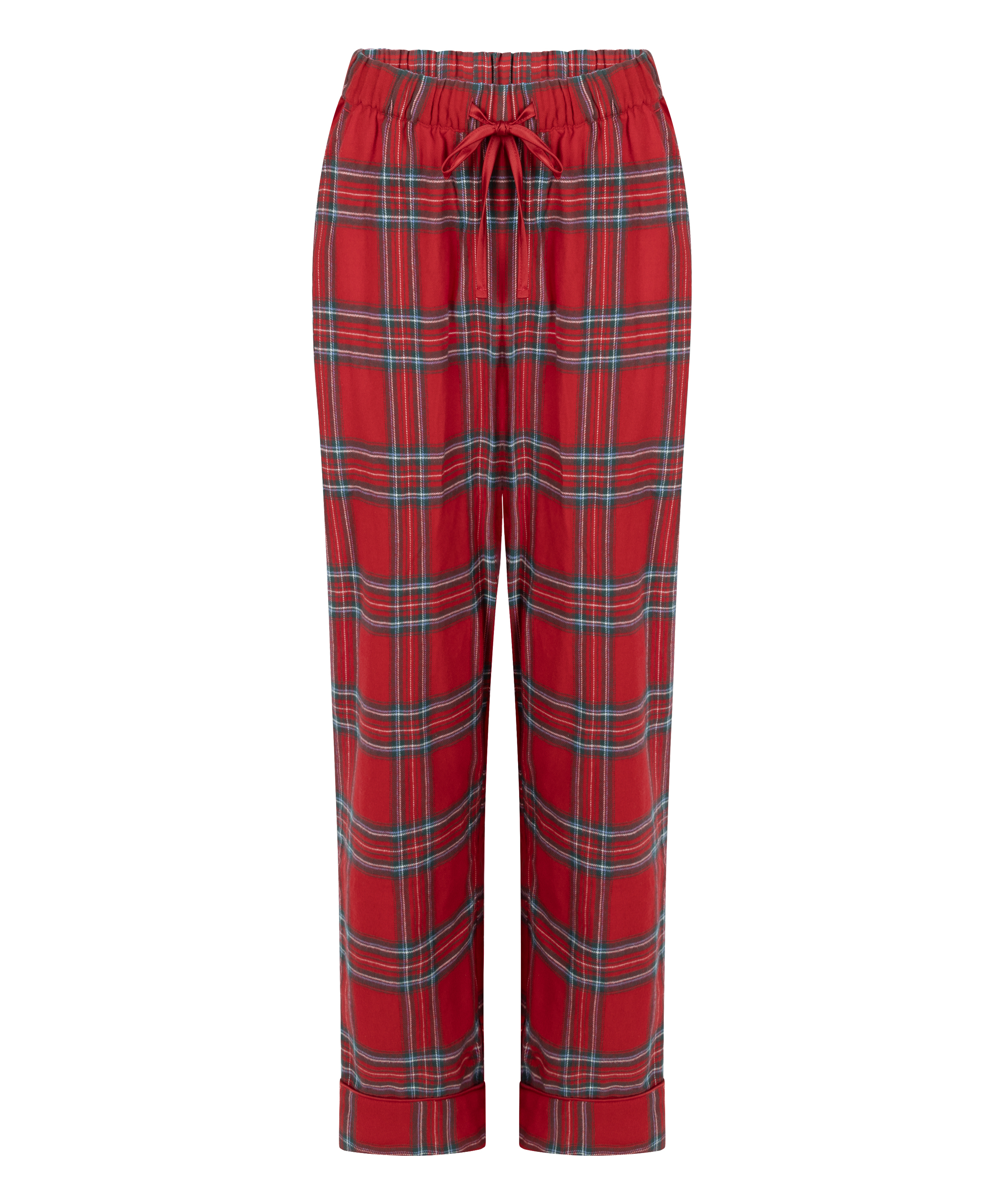 Flannel Pyjama Pants, Red, main