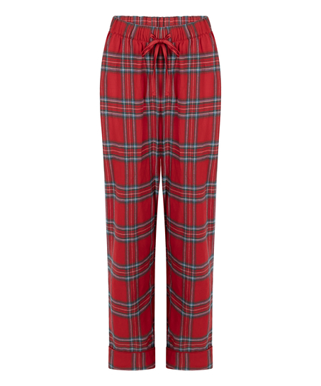 Flannel Pyjama Pants, Red