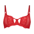 Lulu Non-Padded Underwired Bra, Red
