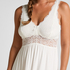 Nora Lace Slip Dress, White