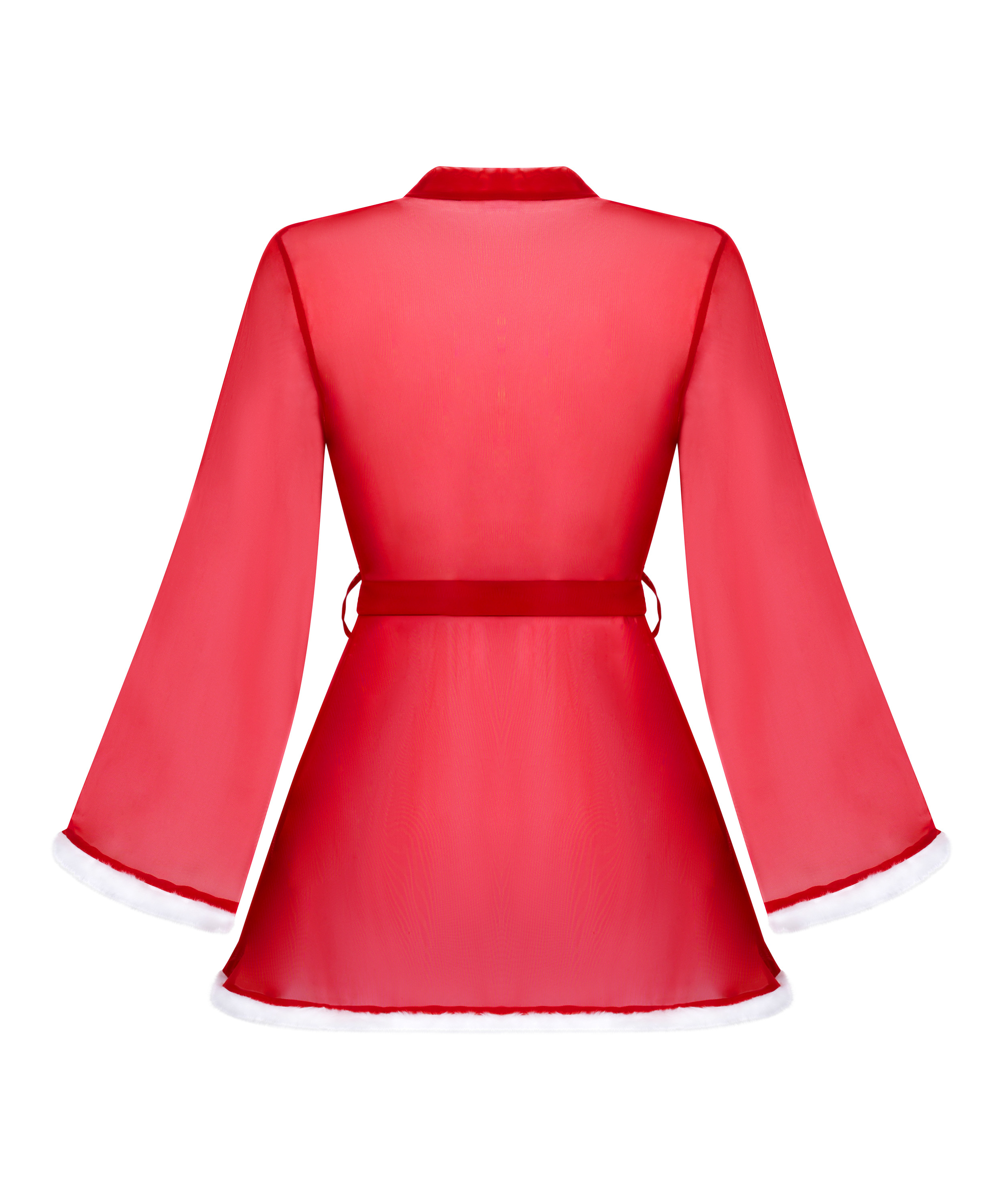 Santa Mesh Kimono, Red, main