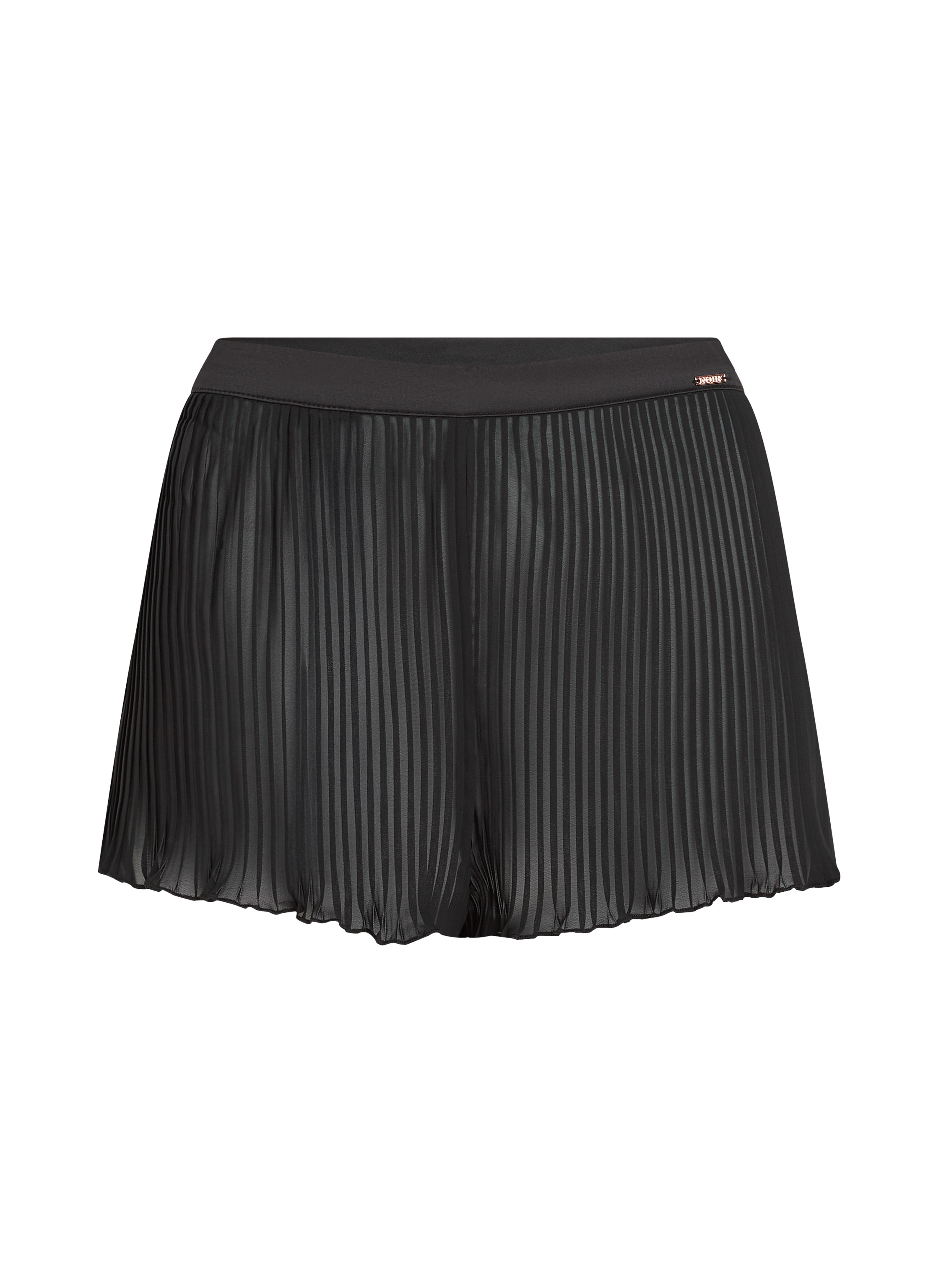 Plisse Lace Shorts, Black, main
