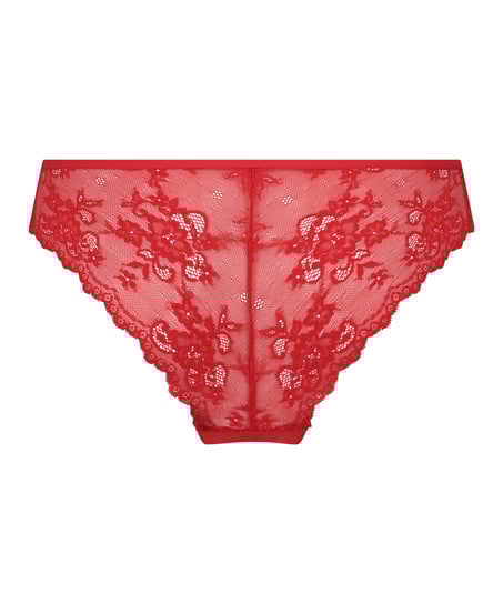 Invisible Lace Back Brazilian, Red
