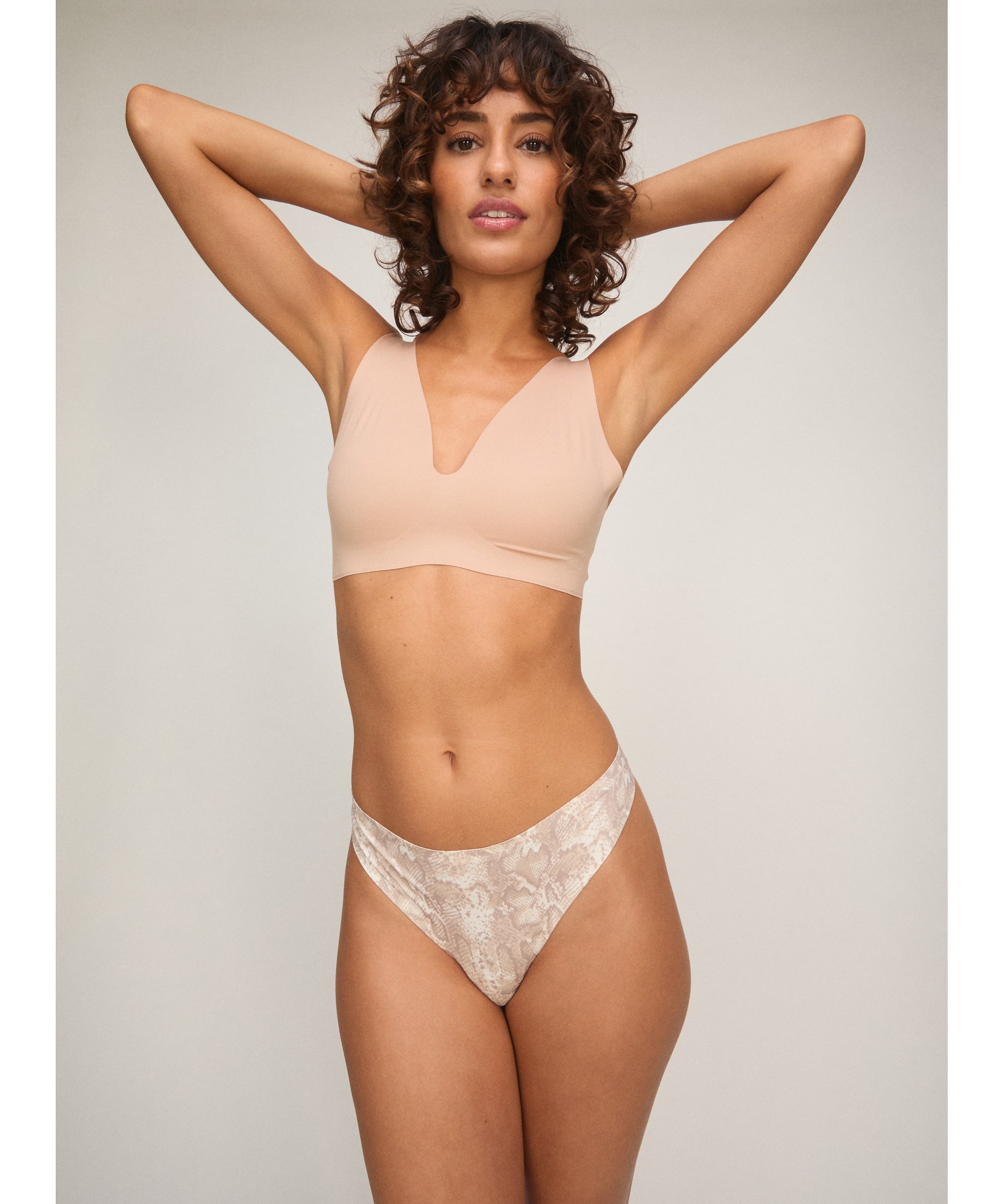 Invisible thong basic, Beige, main