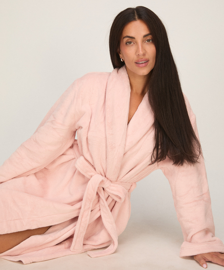 Robe Fluffy Fleece, Pink