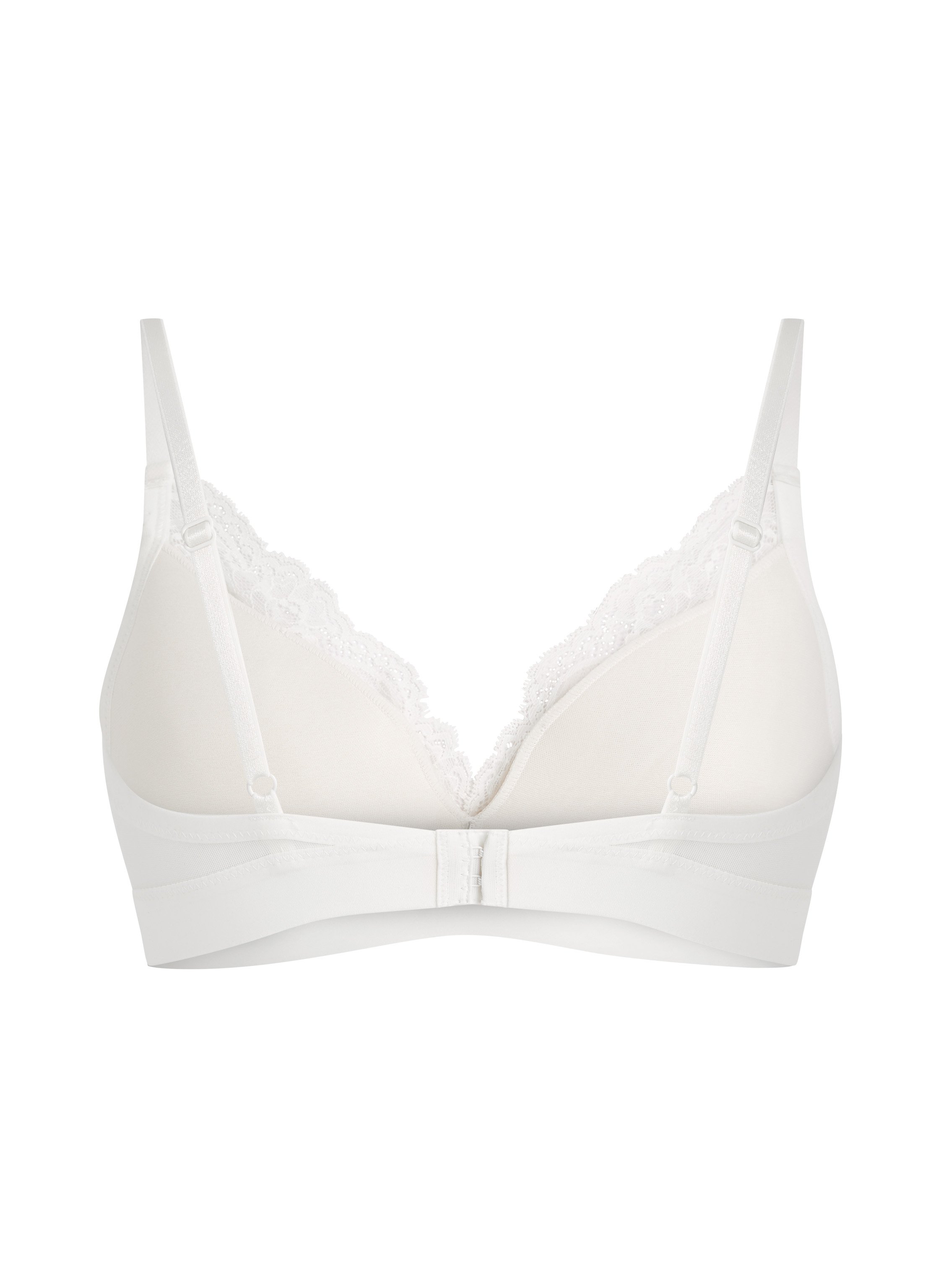 Sophie Padded Non-Underwired Bra, White, main