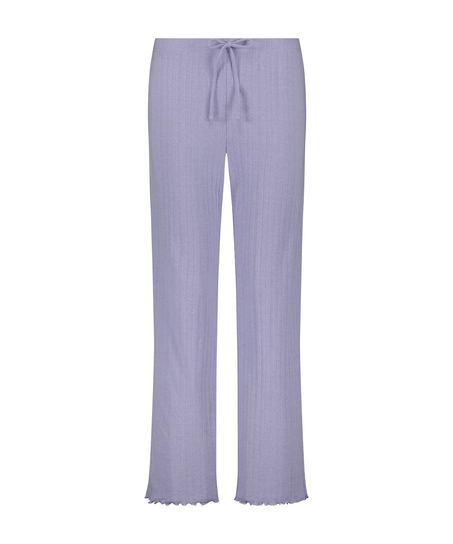 Pointelle Pyjama Pants, Purple