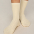 3 Pair Cotton Pointelle Crew Socks, Yellow