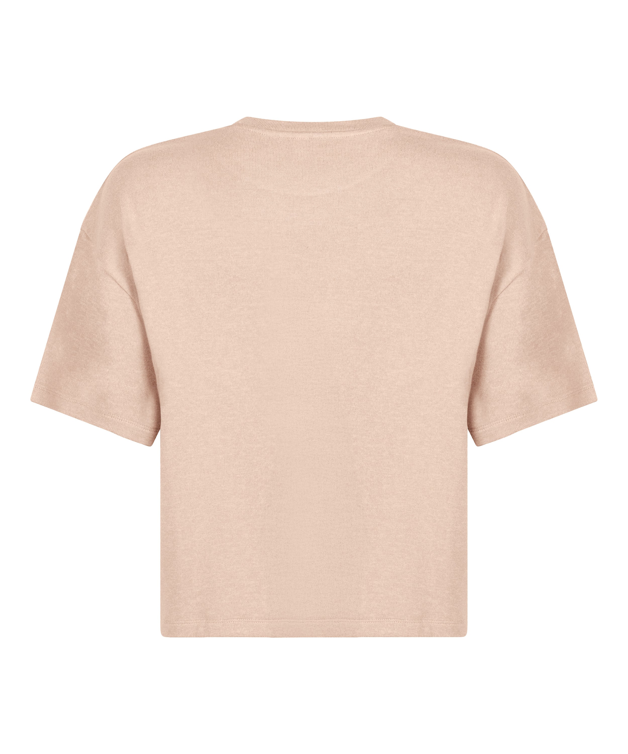 Brushed Jersey Pyjama Top, Beige, main