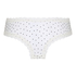 V-shaped Brazilian knickers mesh, White