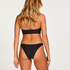 Juicy High Leg Bikini Bottoms, Black