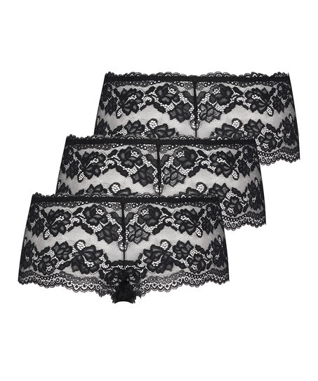 Sienna boxer 3-pack, Black