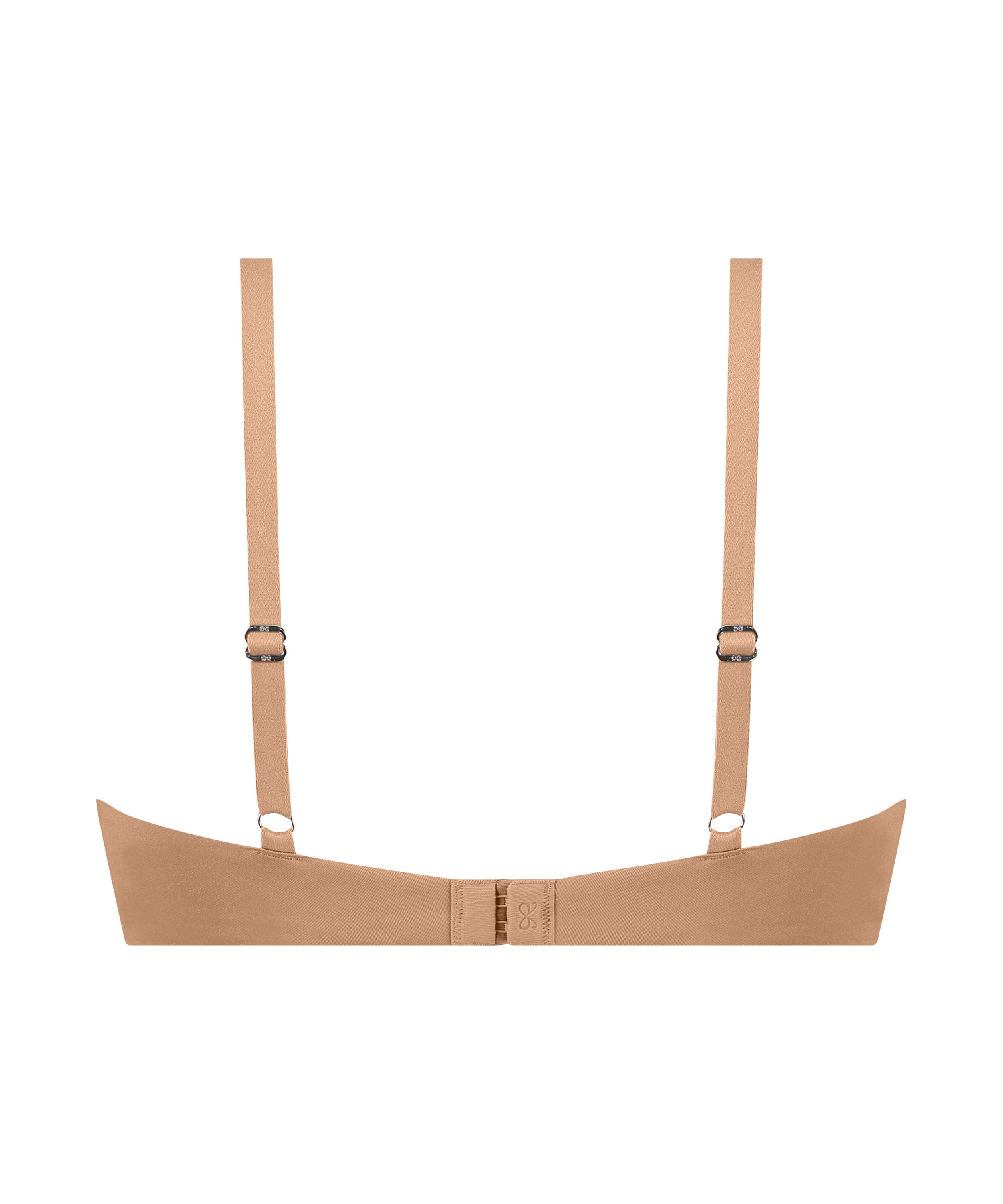 Smooth Padded Underwired Bra, Brown, main