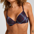 Plunge Padded Underwired Bra, Purple