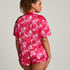 Satin Short-Sleeved Jacket, Pink