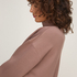 Top viscose mock neck, Brown