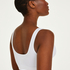Seamless Crop Top, White