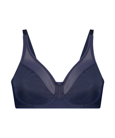 Nina Non-Padded Underwired Minimizer Bra, Blue