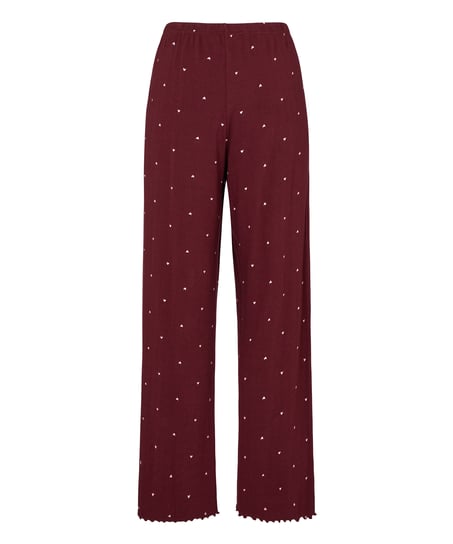 Pants Loose Pointelle, Purple