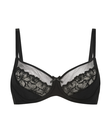 Margot Non-Padded Underwired Bra, Black