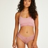 V-shaped Brazilian knickers mesh, Pink