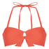 Luxe Bandeau Bikini Top, Red