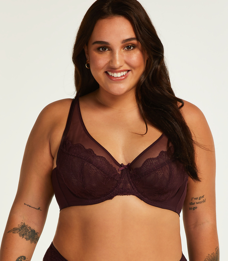 Mel Non-Padded Underwired Bra I AM Danielle, Purple