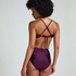 Costa Bikini Crop Top, Purple