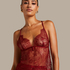 Delphine Lace Cami, Red
