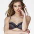 Lucie padded underwired bra, Gray