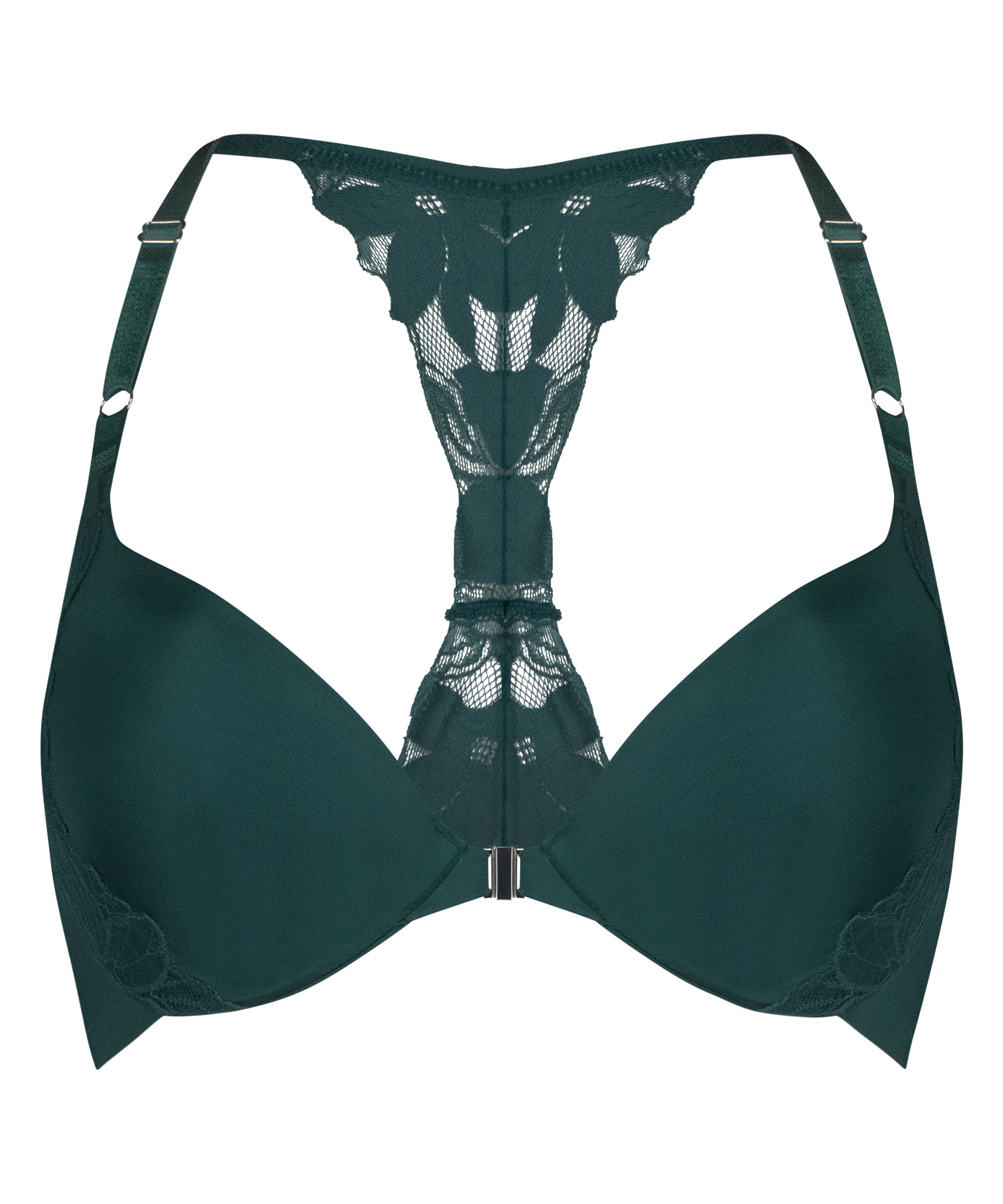 Lana Padded Underwired Push-Up Bra, Green, main
