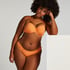 Scallop Lurex Rio Bikini Bottoms, Orange