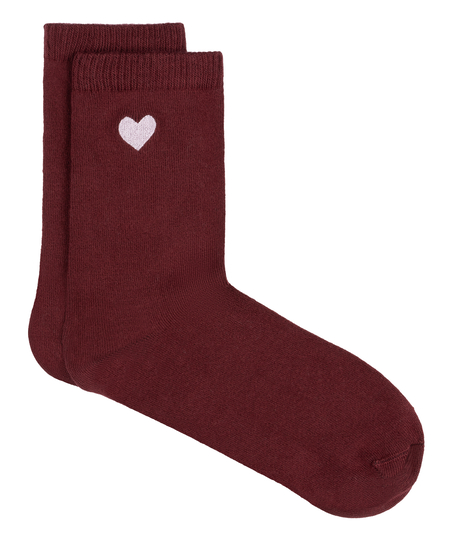 Modal Crew Socks, Red