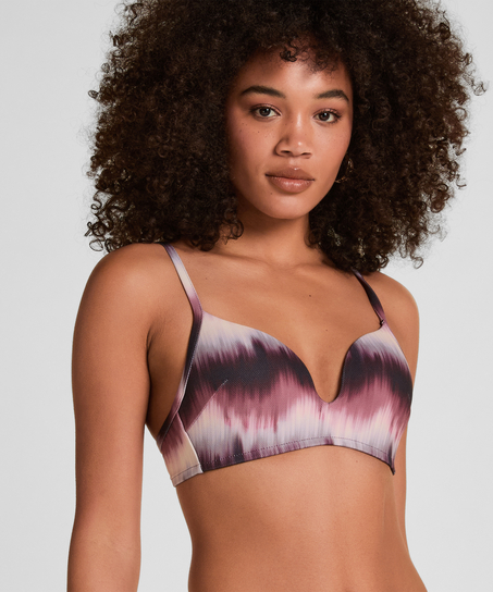 Padded Non-Wired Bikini Top Mauritius, Purple