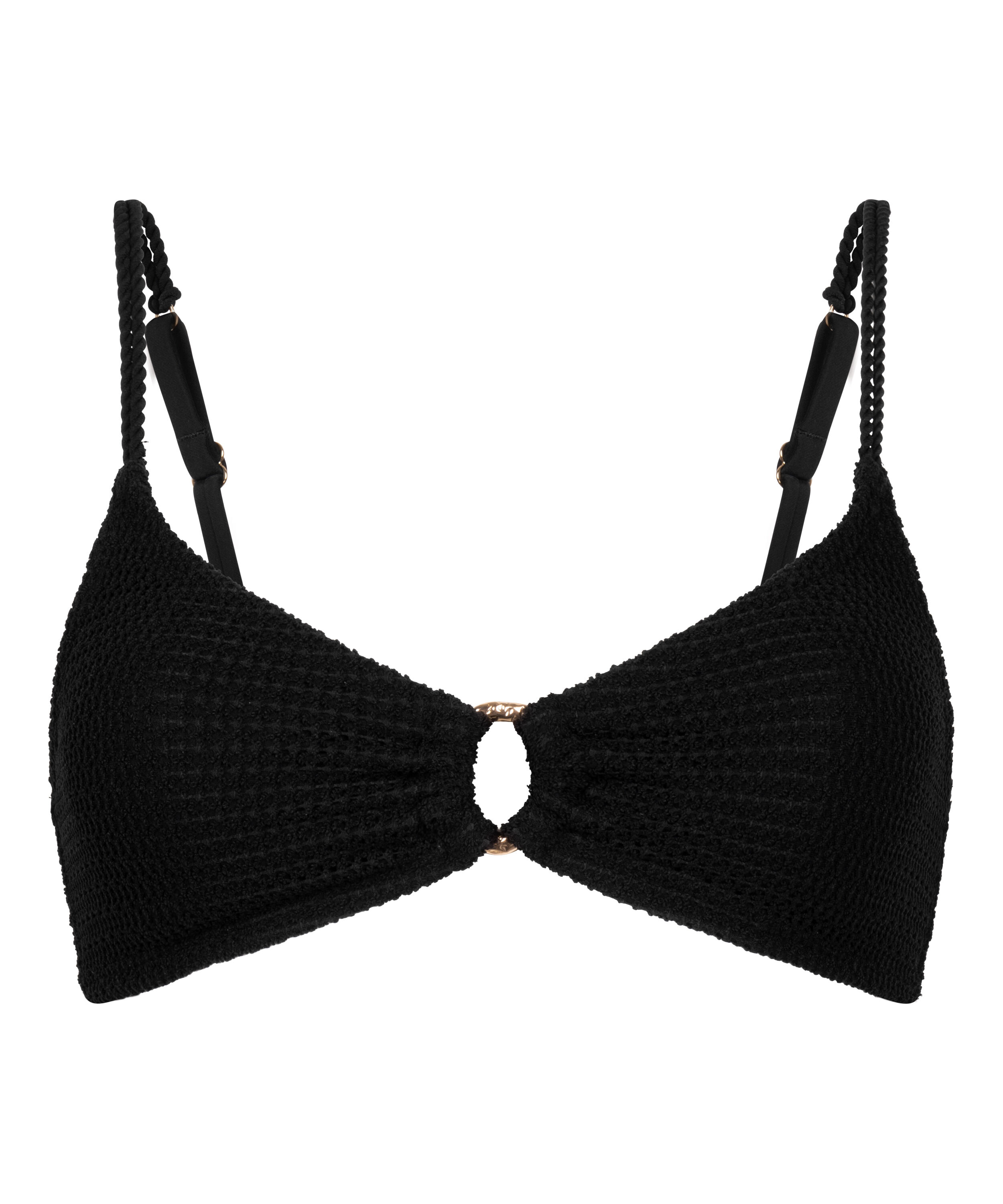 Cairo Bikini Top, Black
