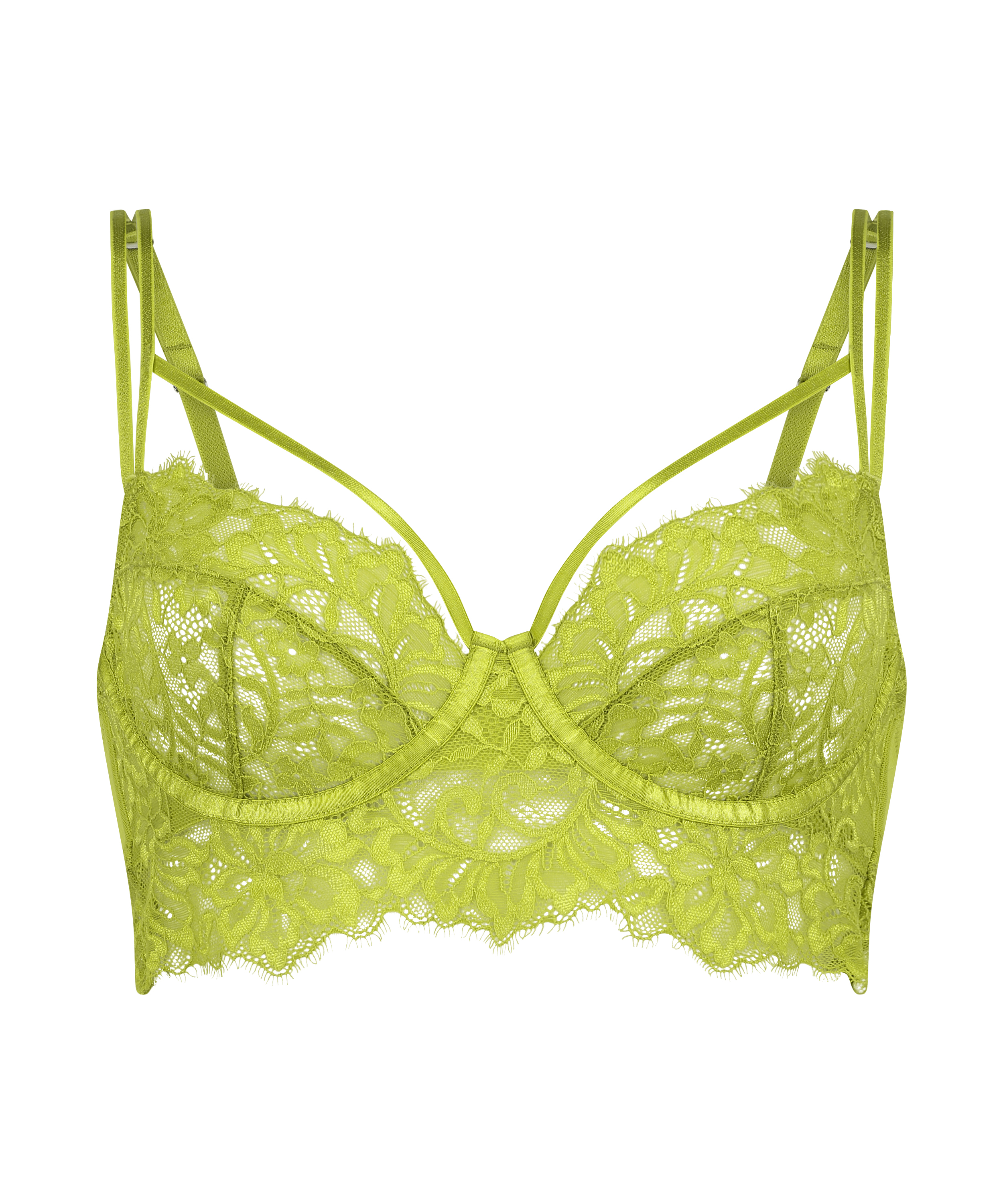 Quealent Everyday Bras Plus Size Women Floral Lace Bralette Padded  Breathable Racerback Lace Bra (Green,S) 